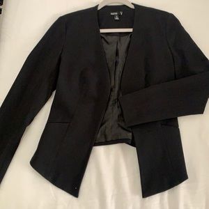 Valette Black Blazer hi/low open design- sz XS